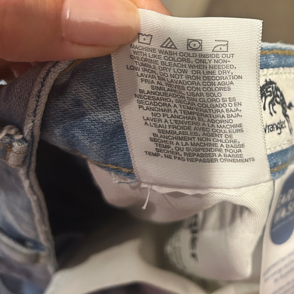 Wrangler Meow Laser Tiger Print Wanderer Jeans High Rise Flare Size 27 x 34 - Picture 11 of 13